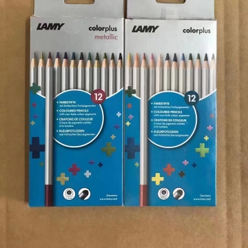 凌美lamy彩色铅笔 6色 12色 纸盒 塑料盒 金属色